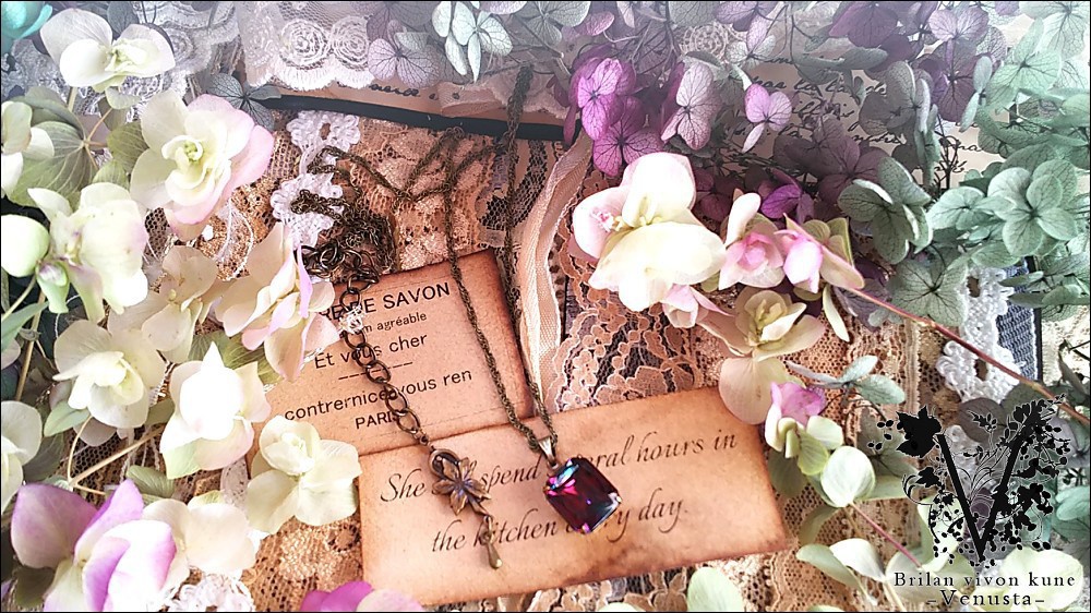 *大人びた濃厚なダークカラーネックレス・金古美-Vintage-*