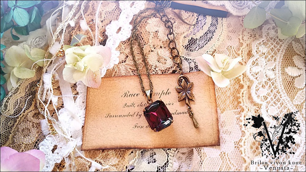 *大人びた濃厚なダークカラーネックレス・金古美-Vintage-*