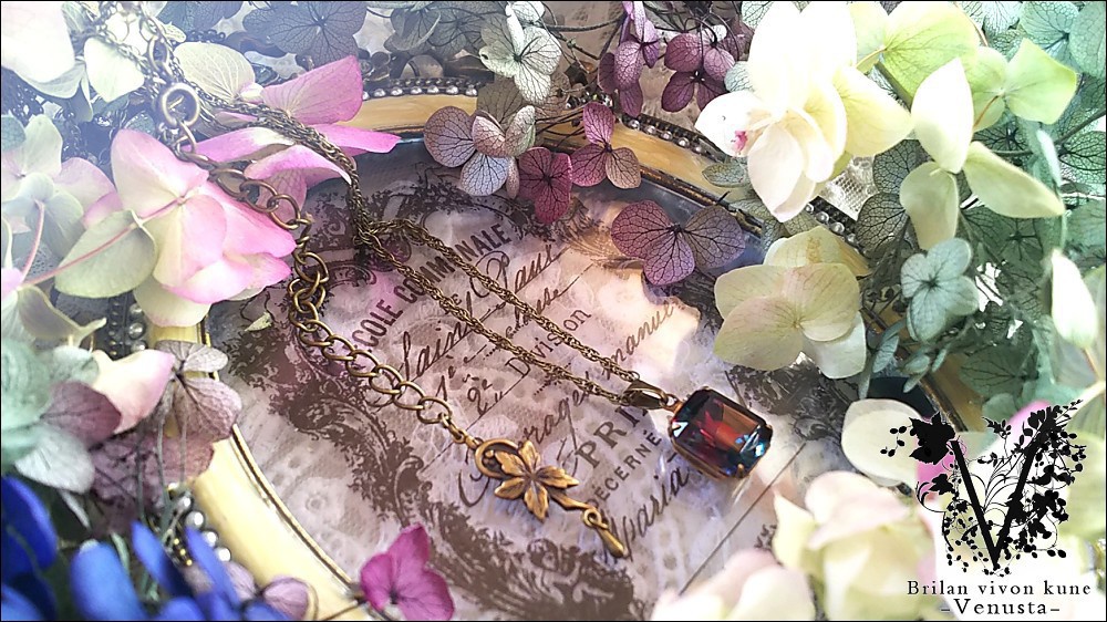 *大人びた濃厚なダークカラーネックレス・金古美-Vintage-*