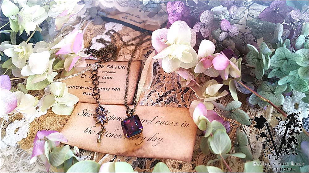 *大人びた濃厚なダークカラーネックレス・金古美-Vintage-*