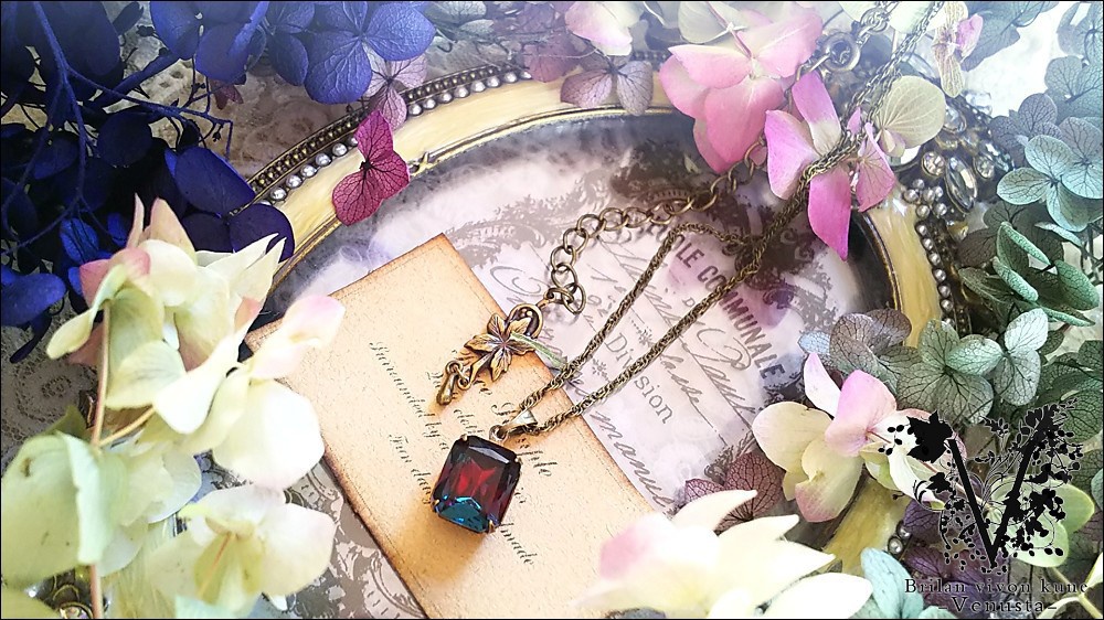 *大人びた濃厚なダークカラーネックレス・金古美-Vintage-*