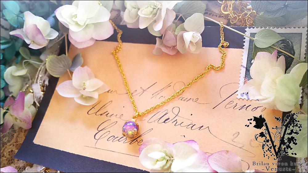 *普段使いのヴィンテージオパールネックレス*