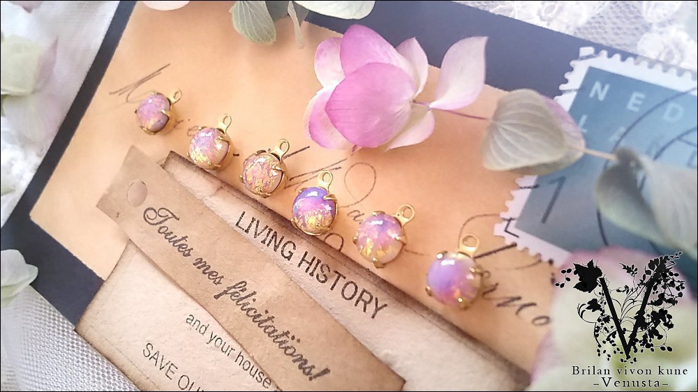 *普段使いのヴィンテージオパールネックレス*