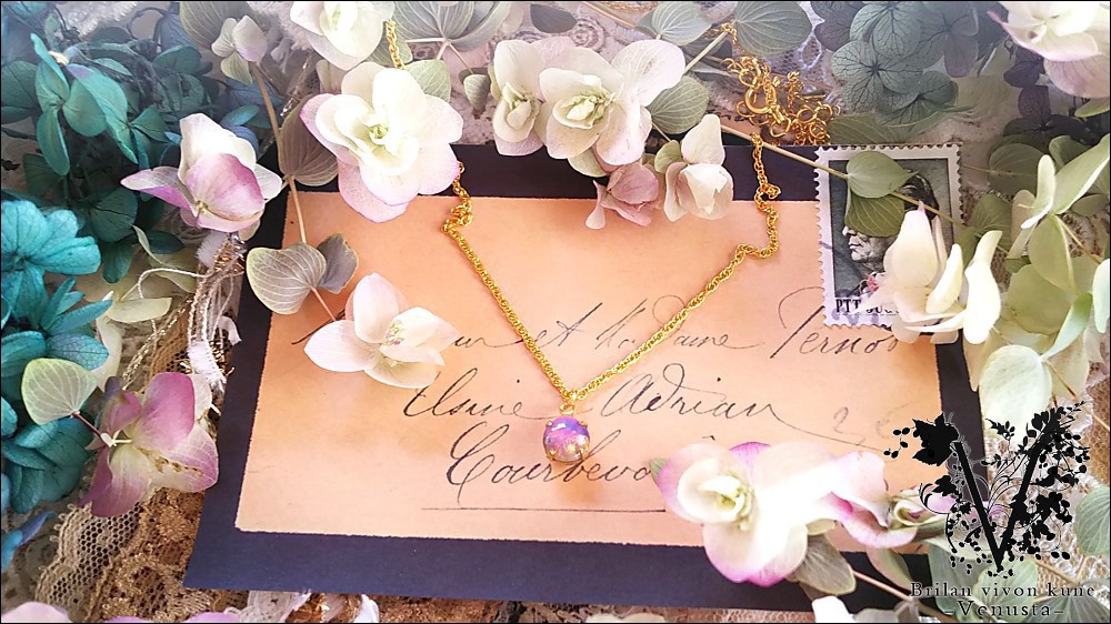 *普段使いのヴィンテージオパールネックレス*