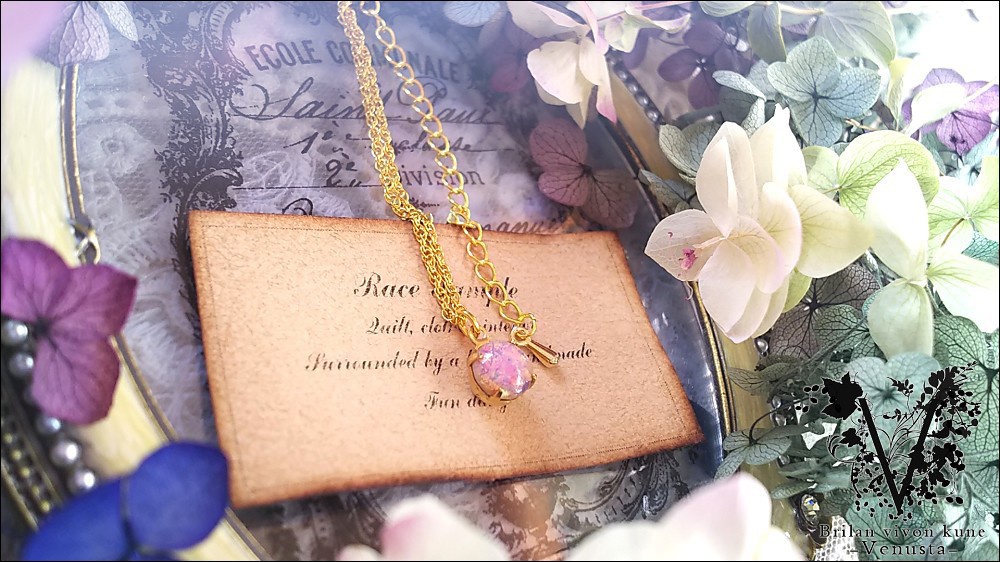 *普段使いのヴィンテージオパールネックレス*