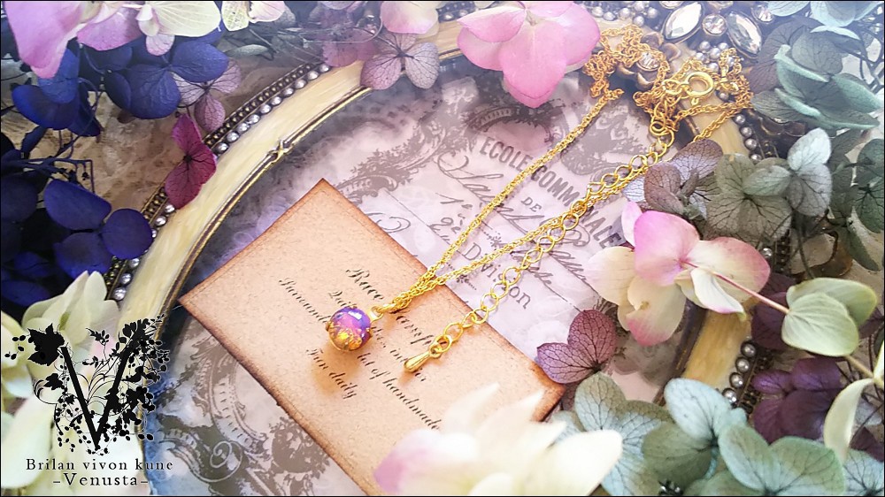 *普段使いのヴィンテージオパールネックレス*