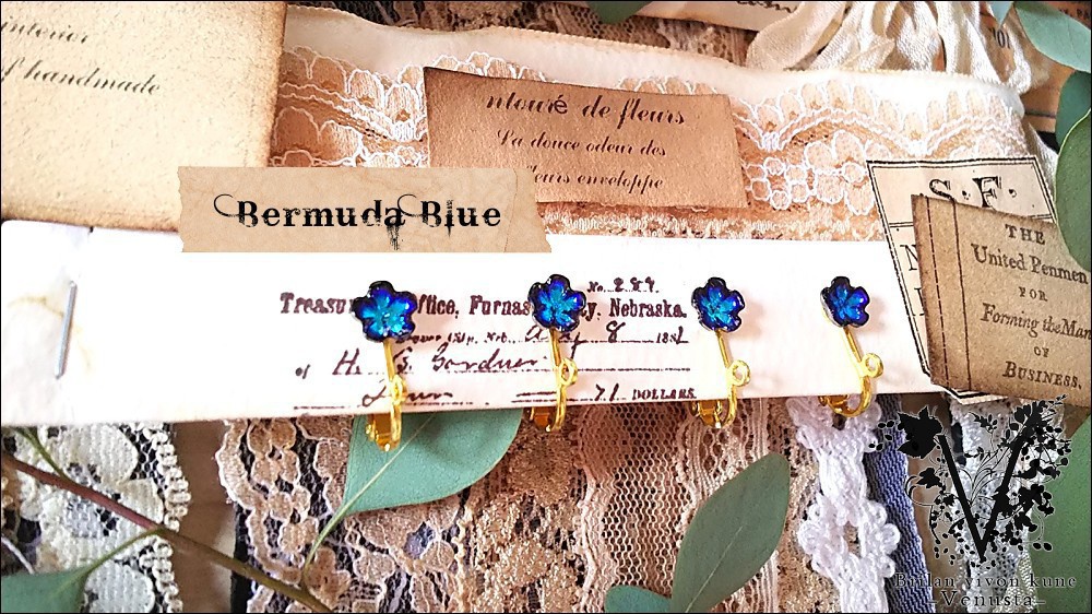 *朝と夜のアシンメトリーイヤリング-Vintage-*