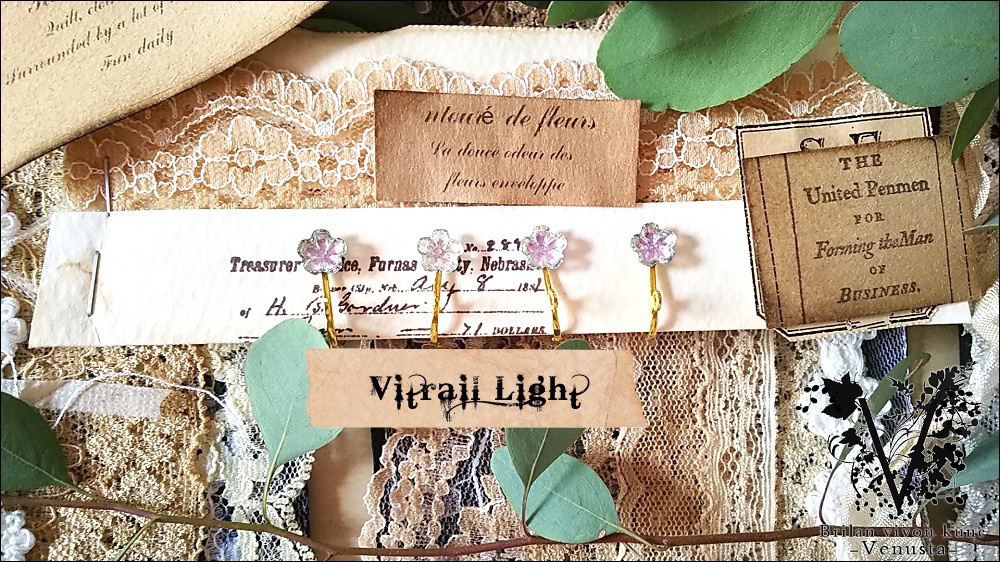 *朝と夜のアシンメトリーイヤリング-Vintage-*