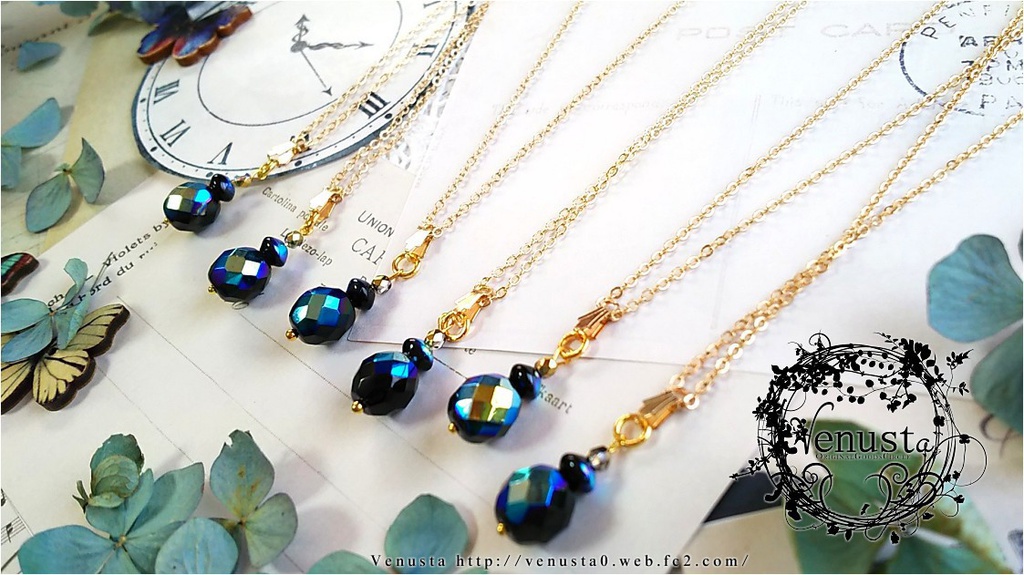 漆黒の夜に滲む虹光~ネックレス~