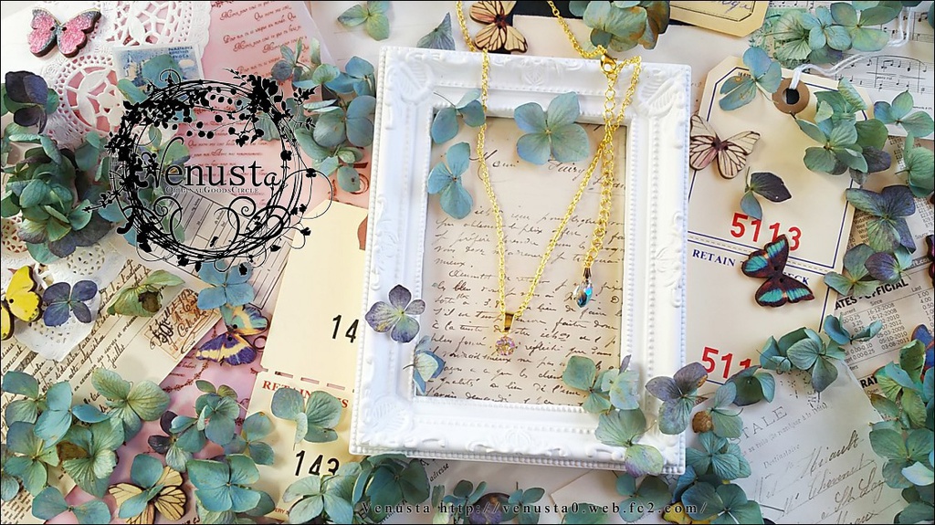 ルミナスグリーンの一粒プチネックレス