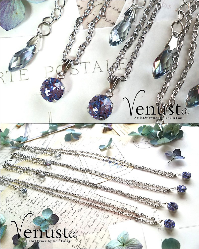 優雅なラベンダー-プロバンスラベンダーのネックレス-