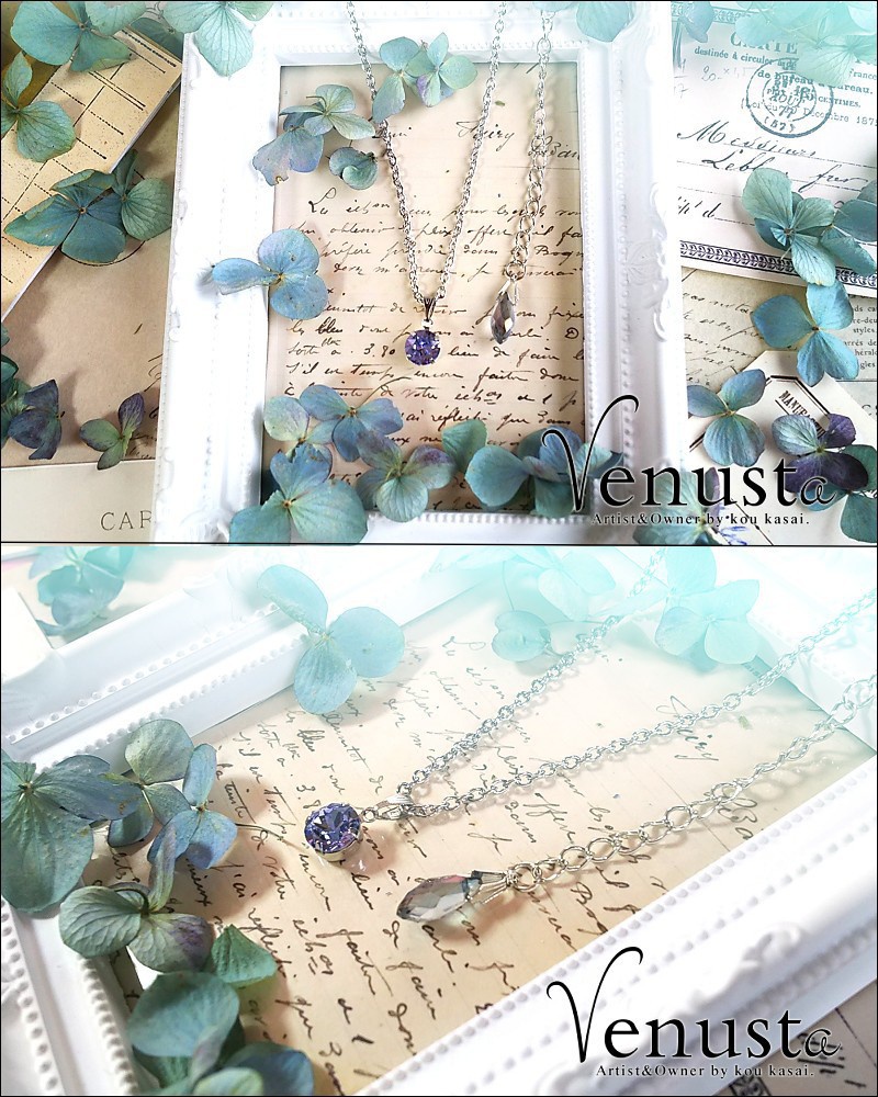 優雅なラベンダー-プロバンスラベンダーのネックレス-