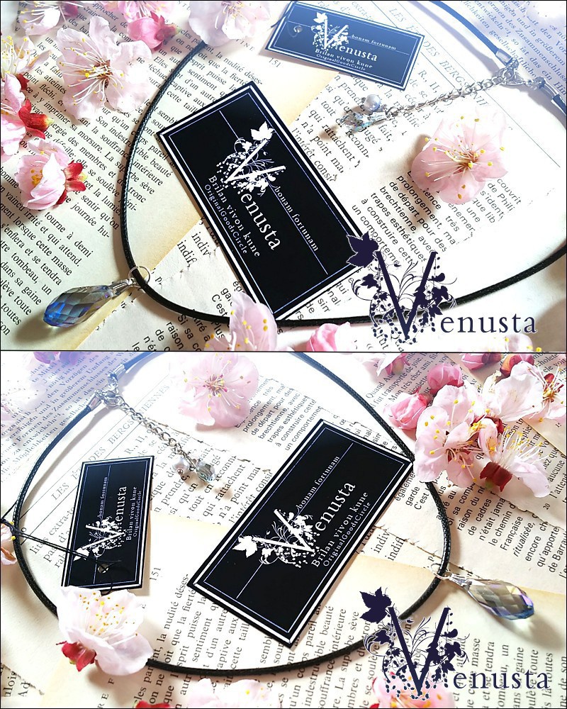 煌めく大粒の雫のシンプルネックレス