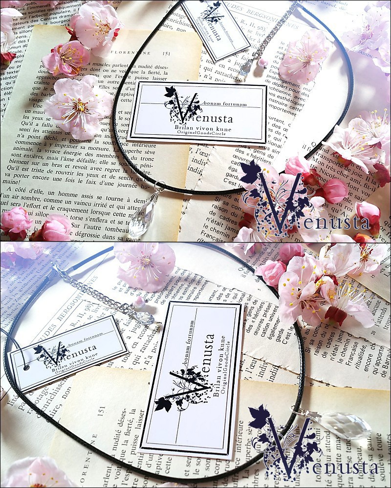 煌めく大粒の雫のシンプルネックレス