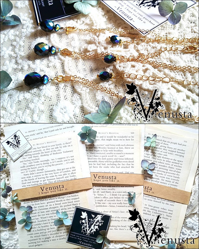 紫陽花のミニブーケとアクセサリー3点、洋書のギフトセット