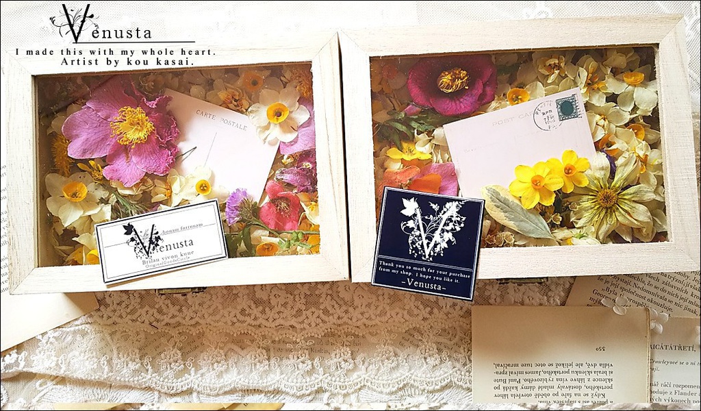 ヴィンテージ、淑やかなアメジストカラーのネックレス&華箱