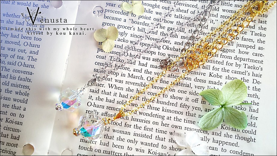 *カットが美しいヴィンテージスワロフスキーのネックレス*