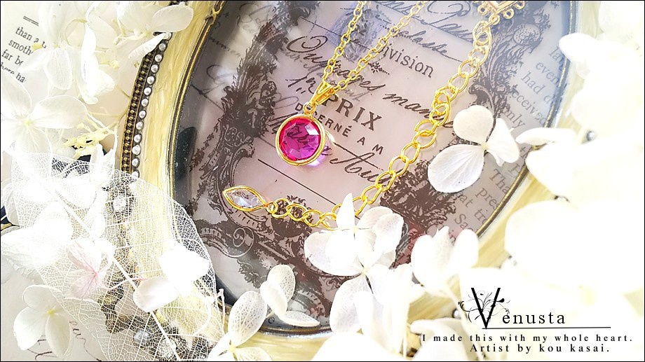 *フィッシャーのヴィンテージシャネルネックレス-チャーム付-*