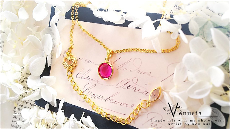 *フィッシャーのヴィンテージシャネルネックレス-チャーム付-*