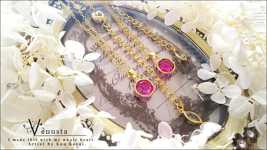 *フィッシャーのヴィンテージシャネルネックレス-チャーム付-*