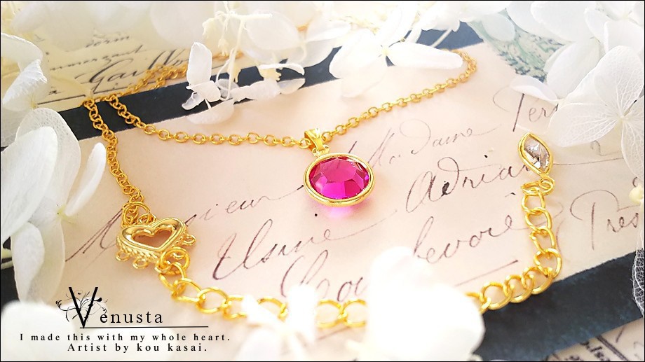 *フィッシャーのヴィンテージシャネルネックレス-チャーム付-*