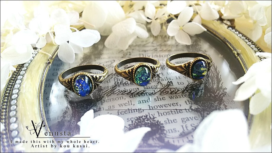 *ドラゴンズブレスオパールのヴィンテージリング*