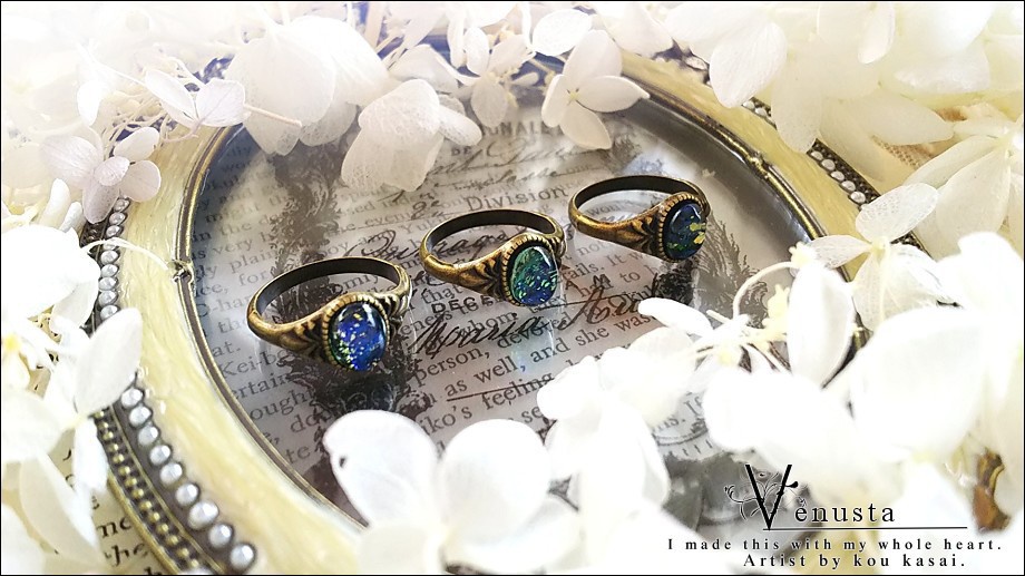 *ドラゴンズブレスオパールのヴィンテージリング*