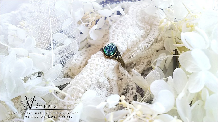 *ドラゴンズブレスオパールのヴィンテージリング*