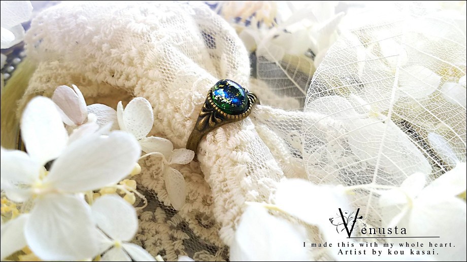 *ドラゴンズブレスオパールのヴィンテージリング*