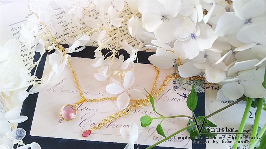 *ローズのヴィンテージシャネルネックレス*