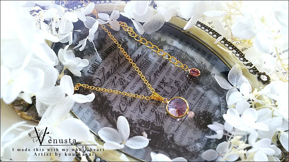 *ローズのヴィンテージシャネルネックレス*