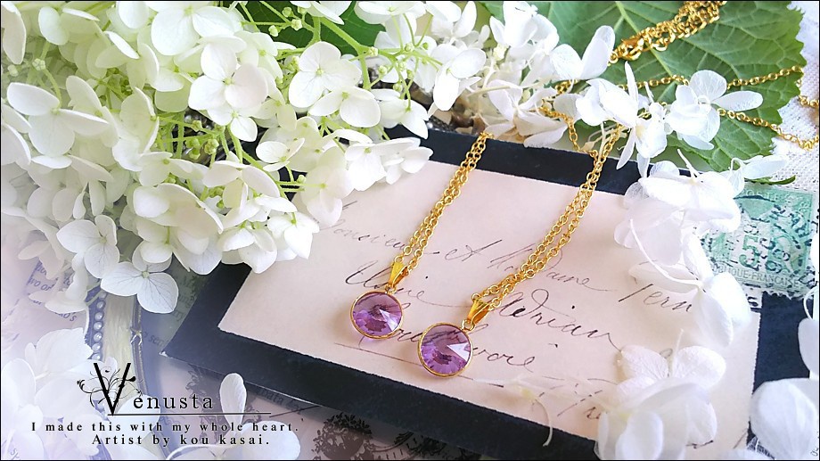 *ヴァイオレットのヴィンテージシャネルネックレス*