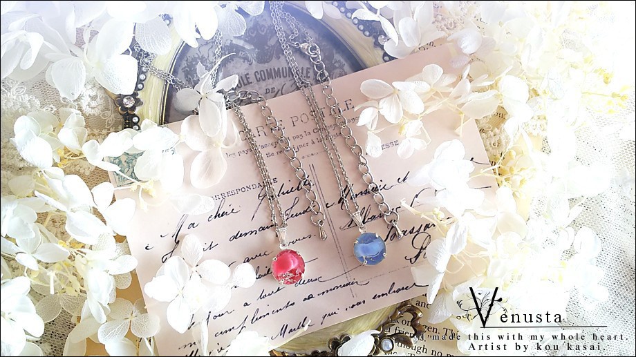 *セット/ローズ&ライトサファイアのヴィンテージギブレ*