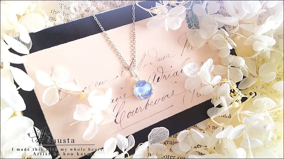 *セット/ローズ&ライトサファイアのヴィンテージギブレ*