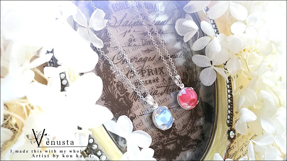 *セット/ローズ&ライトサファイアのヴィンテージギブレ*