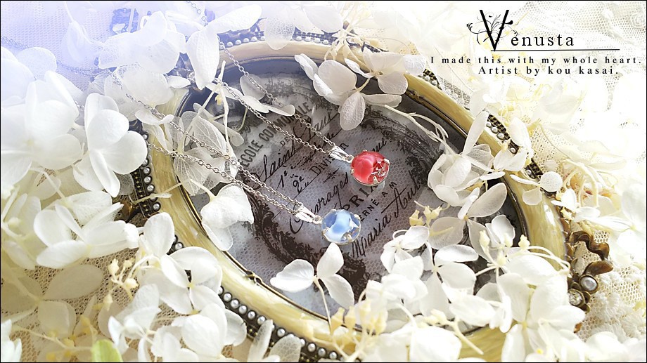 *セット/ローズ&ライトサファイアのヴィンテージギブレ*