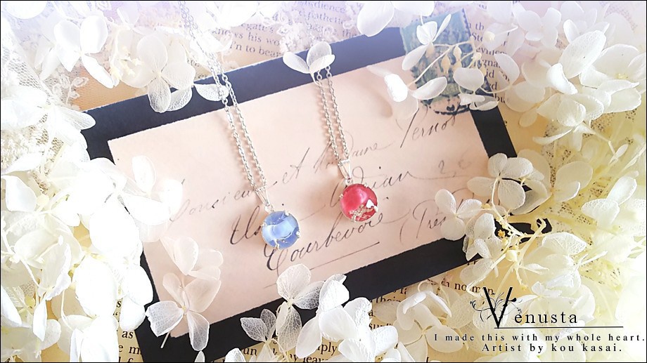 *セット/ローズ&ライトサファイアのヴィンテージギブレ*