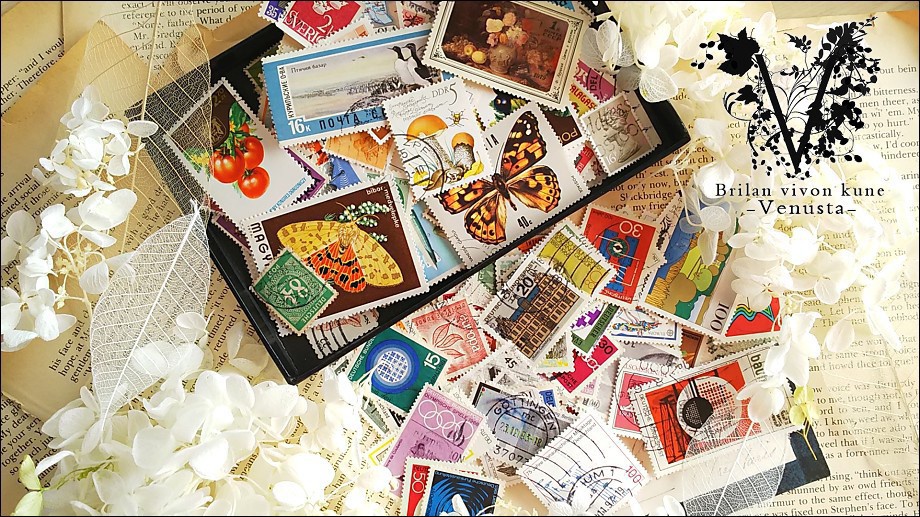 *ペリドット×シャムのヴィンテージガラスネックレス*