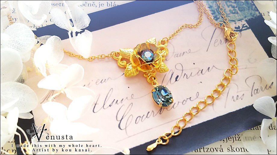 *零れた朝露の輝き-ヴィンテージスワロフスキー-*