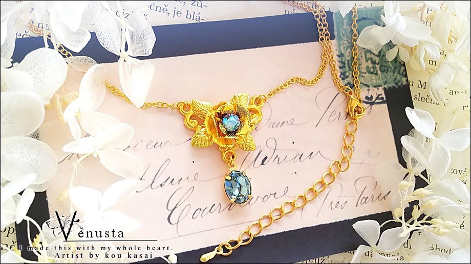 *零れた朝露の輝き-ヴィンテージスワロフスキー-*