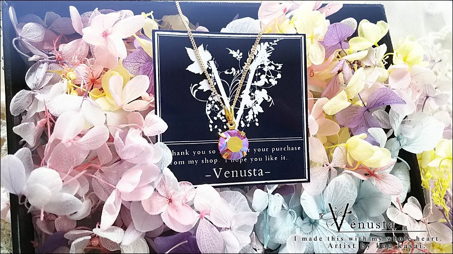 *鮮麗なヴィンテージトパーズABの大粒ネックレス*