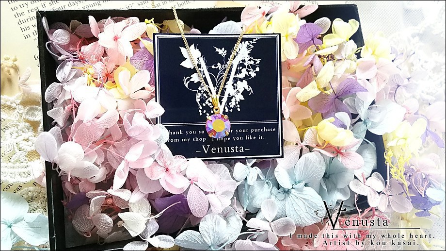 *鮮麗なヴィンテージトパーズABの大粒ネックレス*