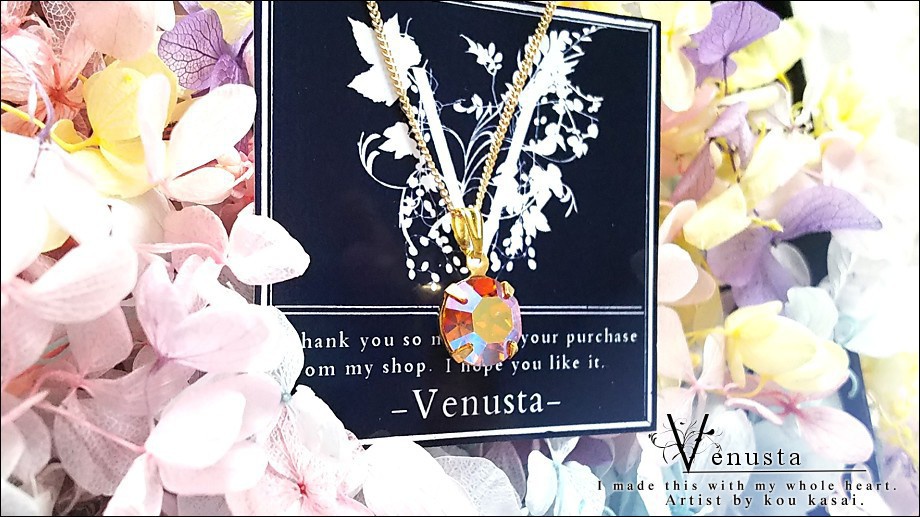 *鮮麗なヴィンテージトパーズABの大粒ネックレス*