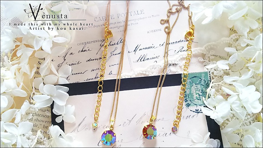 *鮮麗なヴィンテージトパーズABの大粒ネックレス*