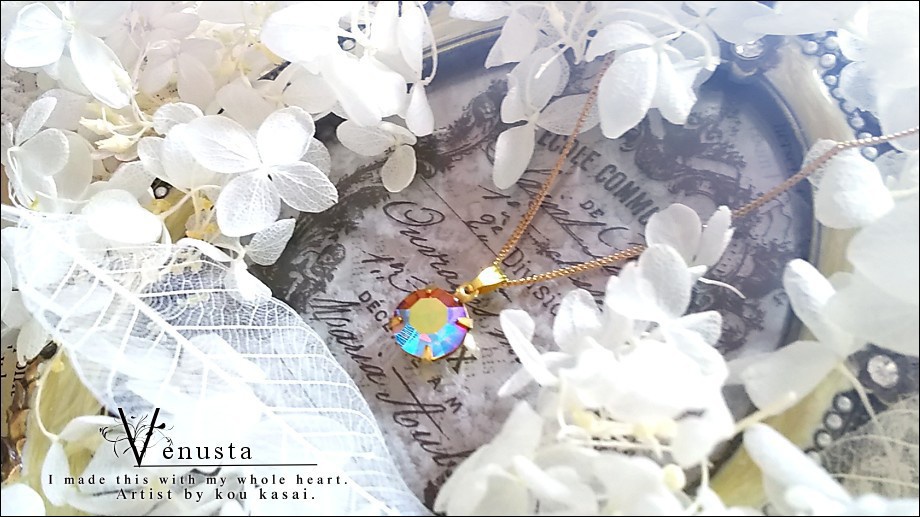 *鮮麗なヴィンテージトパーズABの大粒ネックレス*