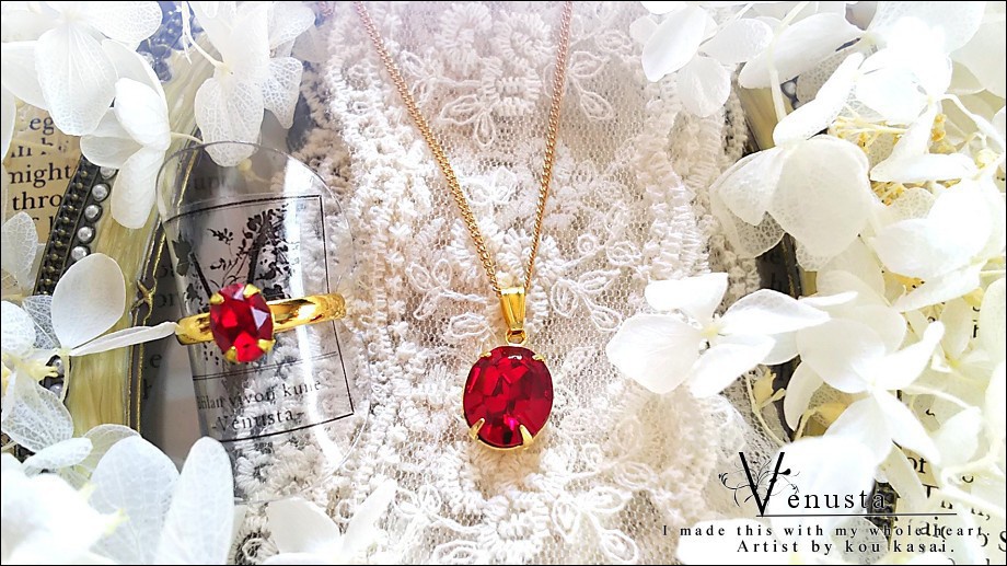 *セット/果実色の貴婦人-ヴィンテージスワロフスキー-*