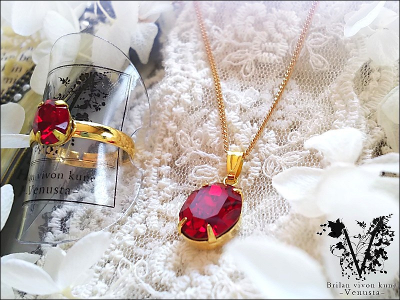 *セット/果実色の貴婦人-ヴィンテージスワロフスキー-*