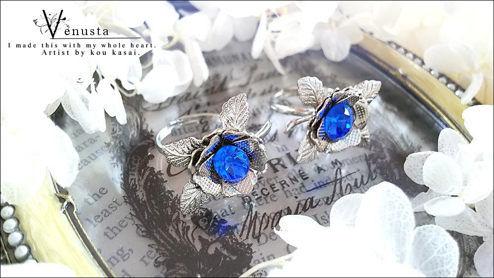 *セット/サファイアのリング-ヴィンテージ-*