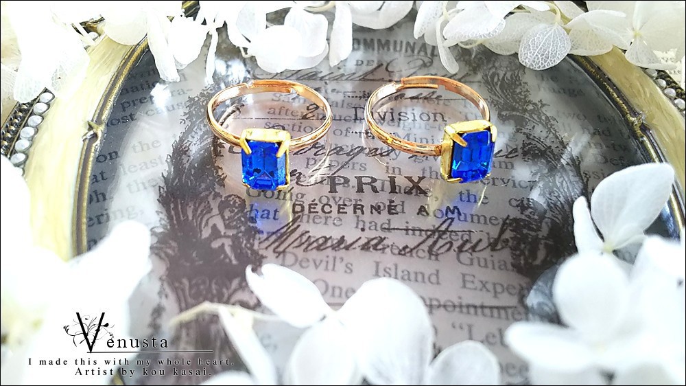 *セット/サファイアのリング-ヴィンテージ-*