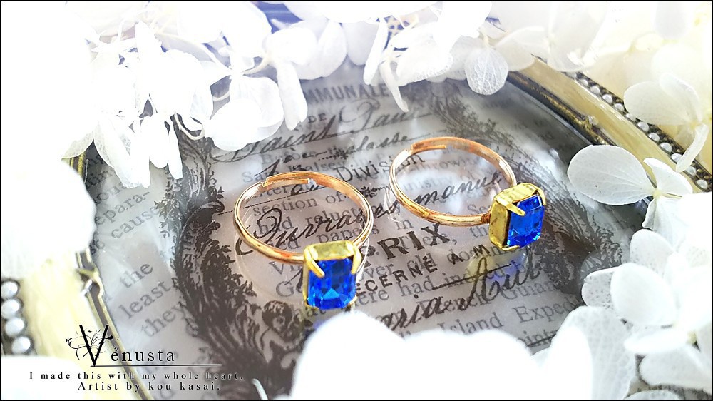 *セット/サファイアのリング-ヴィンテージ-*